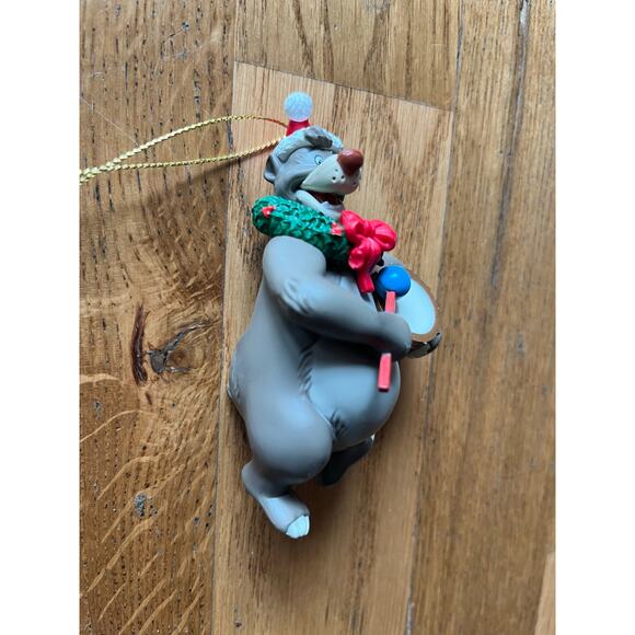 Vintage Groiler Baloo from Walt Disney's The Jungle Book Christmas Ornament Drum - Picture 4 of 5